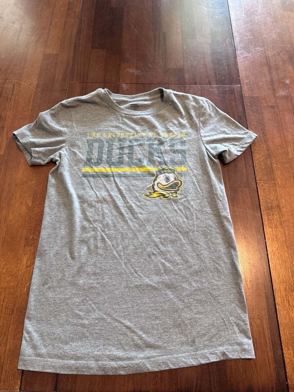 The University of Oregon Ducks Gray Graphic T-Shirt
